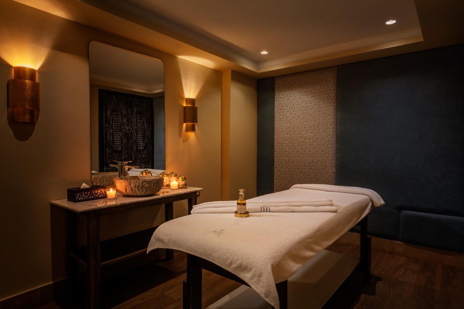 Hivernage Hotel & Spa Marrakesh Eksteriør bilde A treatment room at the spa