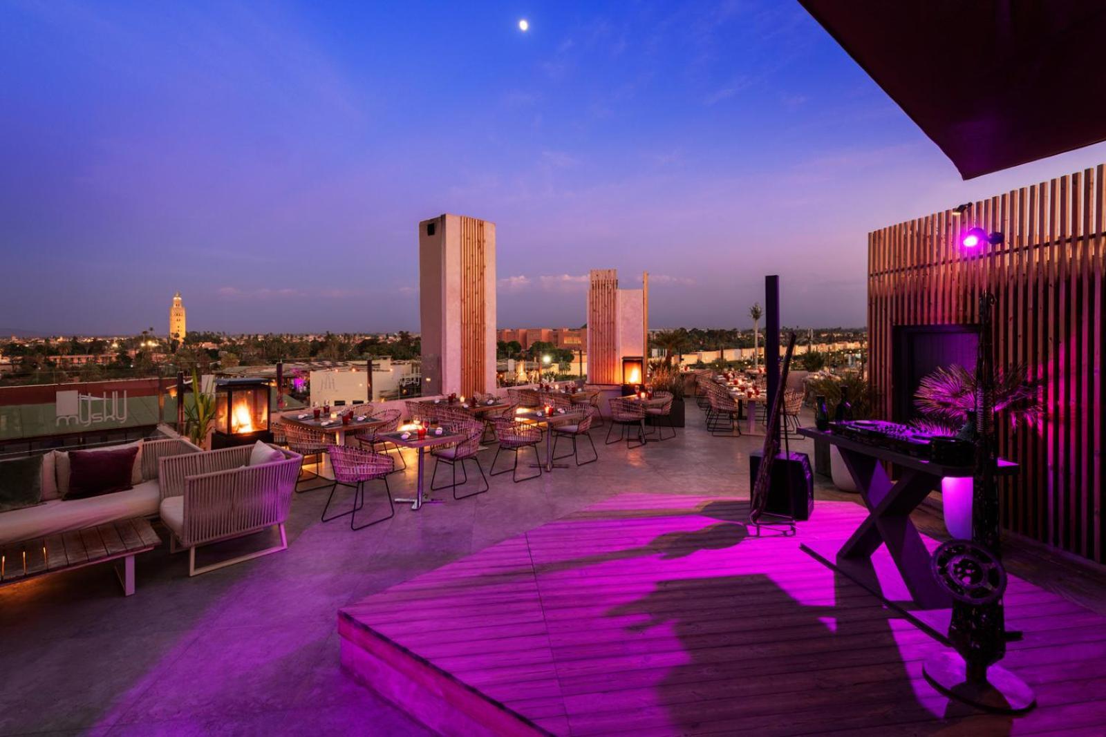 Hivernage Hotel & Spa Marrakesh Eksteriør bilde The Sky Bar