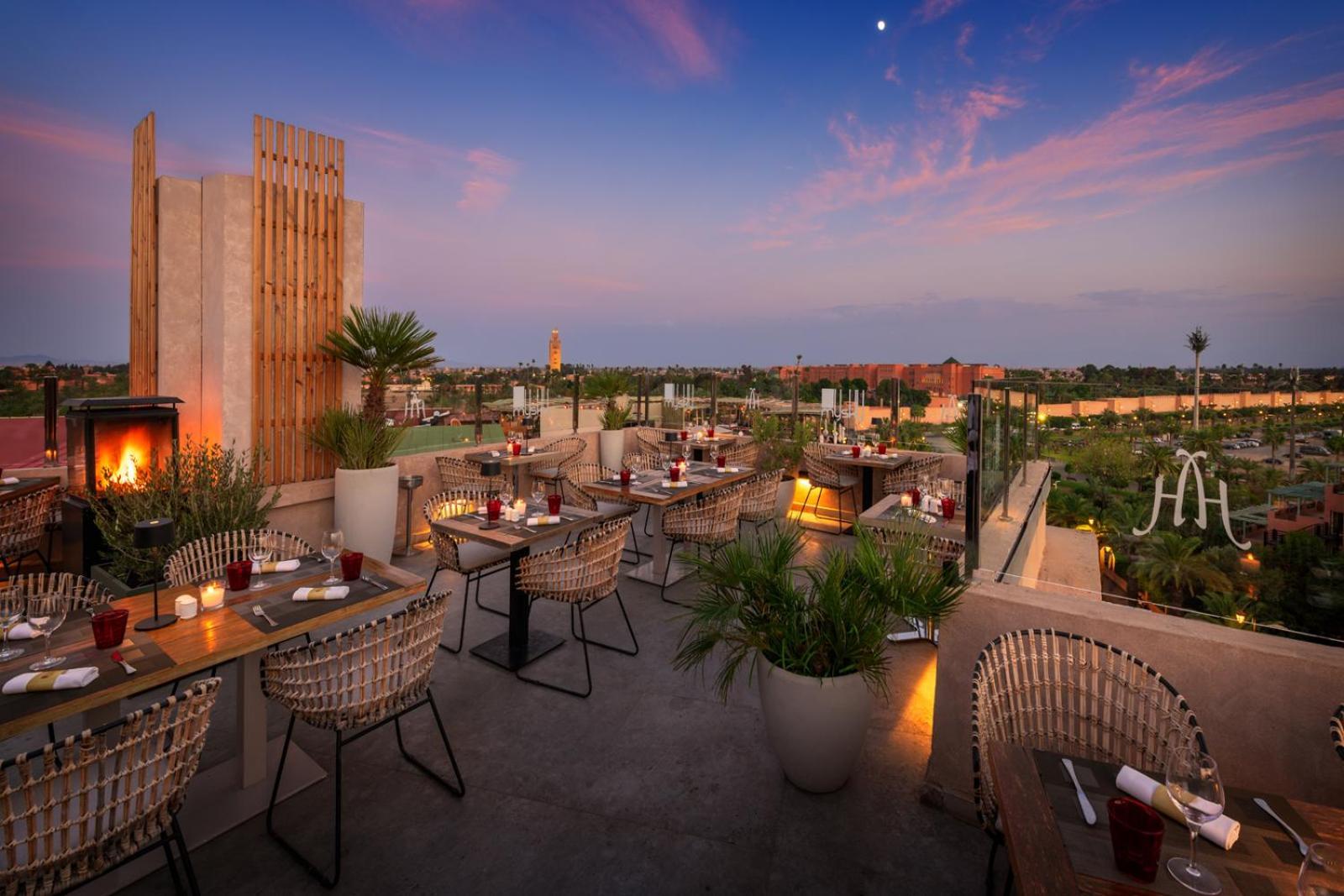 Hivernage Hotel & Spa Marrakesh Eksteriør bilde The view from the rooftop of the hotel