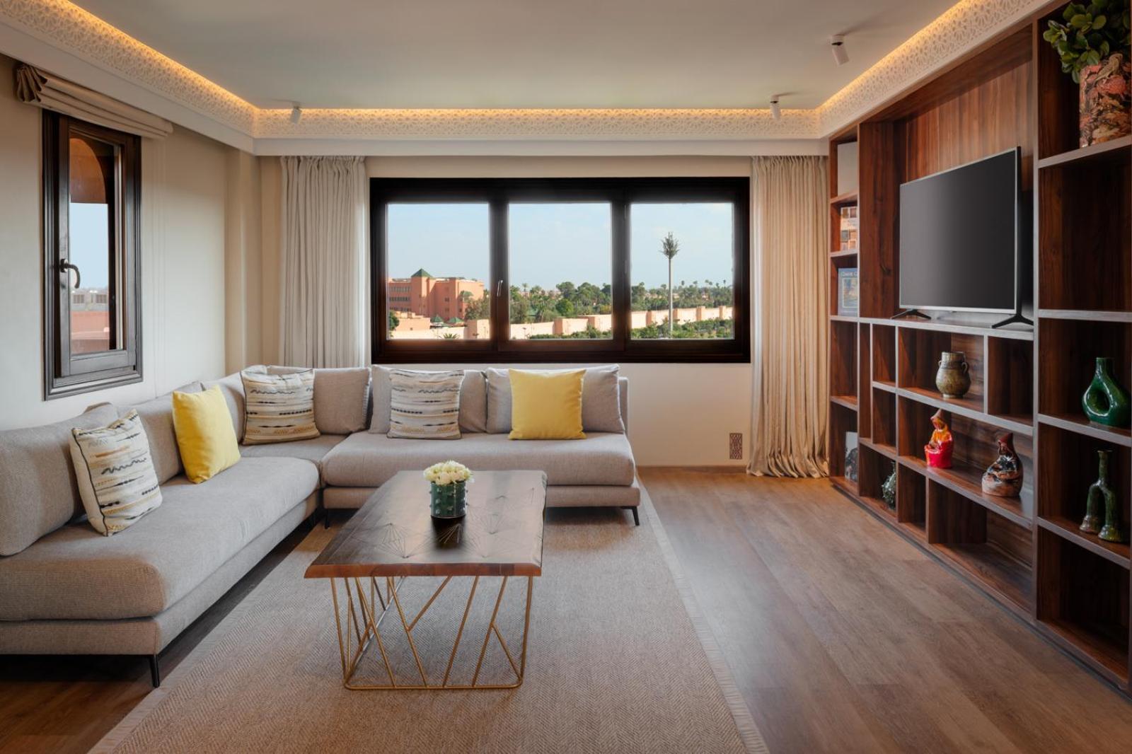 Hivernage Hotel & Spa Marrakesh Eksteriør bilde A living room at the hotel
